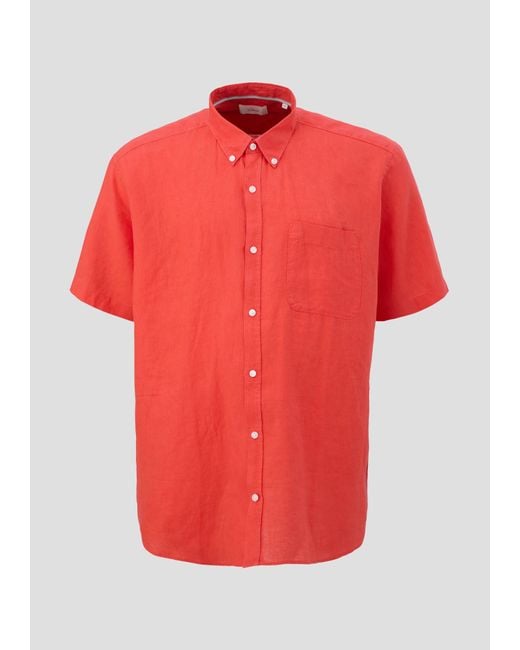 S.oliver Hemd aus Leinen in Red für Herren