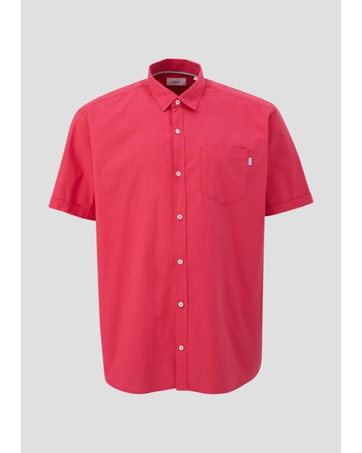S.oliver Hemd mit Button-Down-Kragen in Pink für Herren