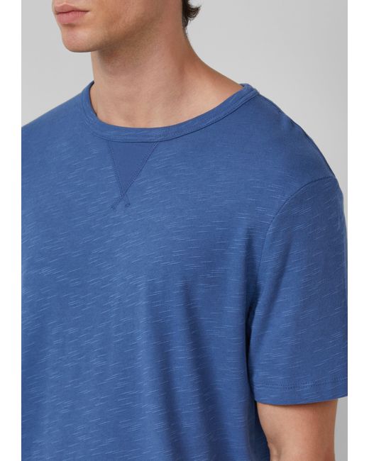 S.oliver T-Shirt aus Heavy Jersey mit Flammgarnstruktur in Blue für Herren