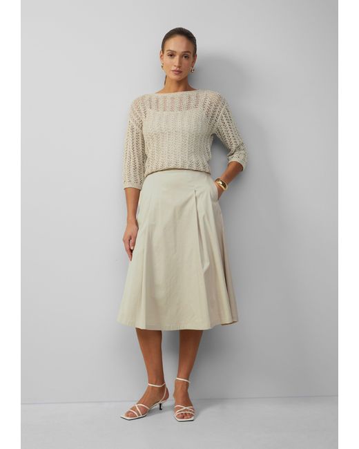 S.oliver Natural Poplin-Rock im Relaxed Fit mit Elastikbund