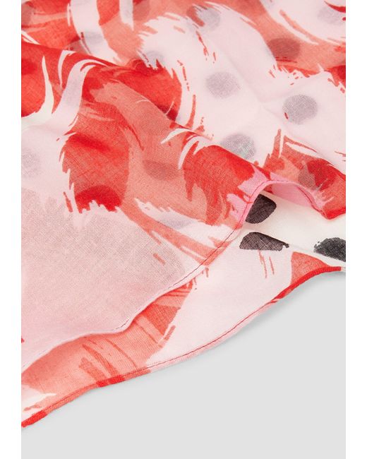 S.oliver Red Gemusterter Snood mit Pünktchen