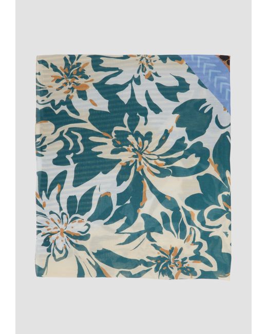 S.oliver Blue Loop-Schal mit All-over-Print
