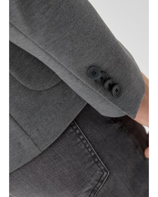 S.oliver Slim: Jogg Suit-Sakko in Gray für Herren
