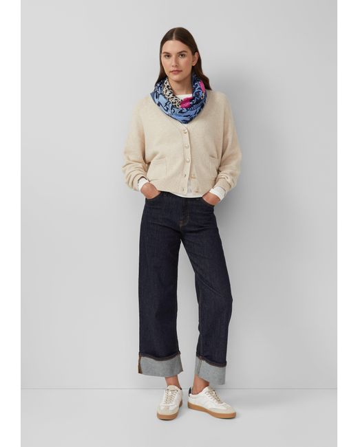 S.oliver Blue Loop-Schal mit All-over-Print
