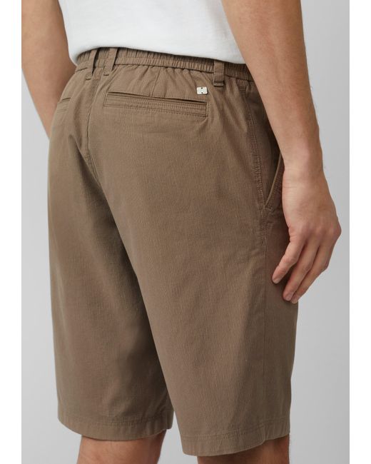 S.oliver Phoenix: Strukturierte Chino-Shorts mit Elastikbund in White für Herren