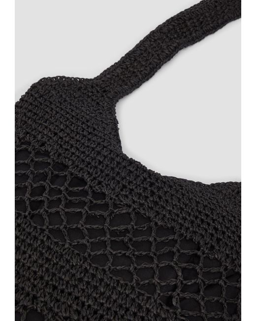 S.oliver Black Shopper aus Raffia