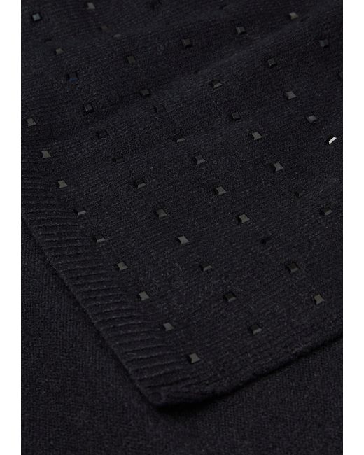 S.oliver Black Schal mit Schmucksteinen
