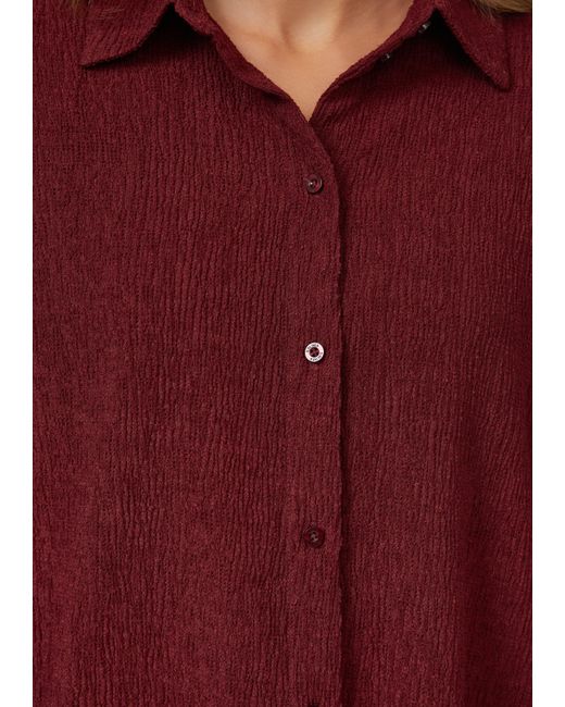 S.oliver Red Strukturierte Jersey-Bluse mit Raffung am Rücken