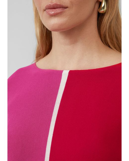 S.oliver Red Feiner Strickshirt in Colour-Blocking-Optik