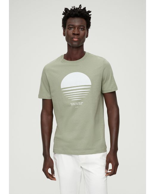 S.oliver T-Shirt aus reiner Baumwolle in Grün für Herren | Lyst DE