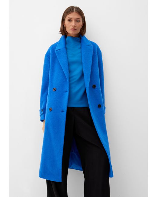 S.oliver Mantel aus Wollmix in Blau | Lyst DE