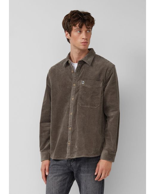 S.oliver Lässiges Cord-Overshirt aus Baumwollstretch in Brown für Herren
