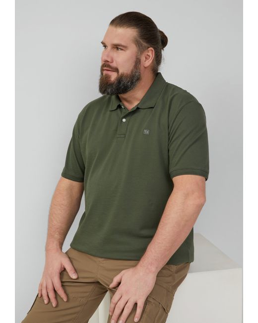 S.oliver Poloshirt mit kleinem Labelpatch in Green für Herren
