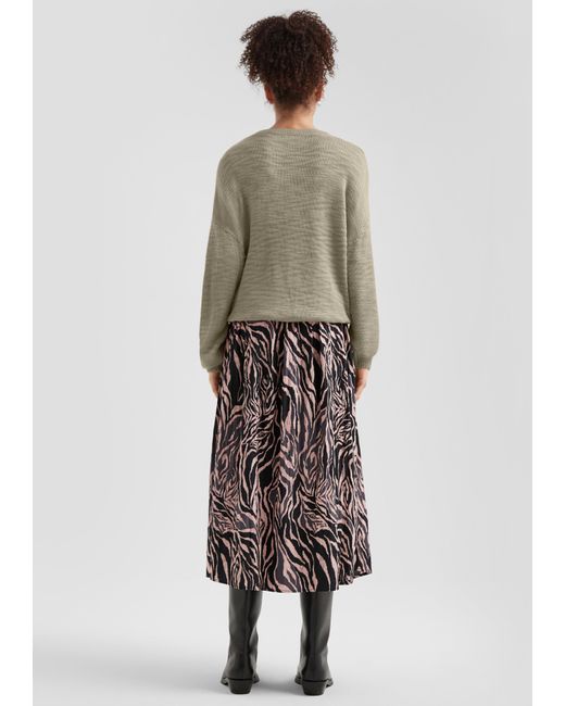 QS Green Strickpullover mit Strukturmuster
