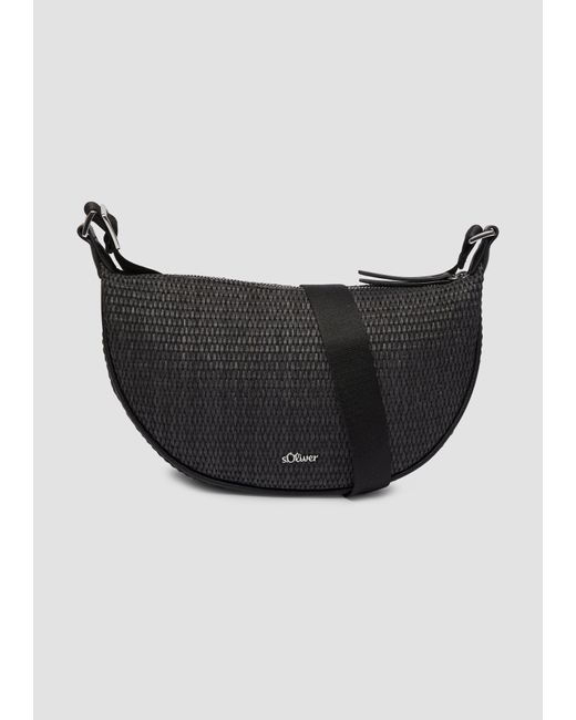 S.oliver Black Halbmondtasche mit Twillfutter