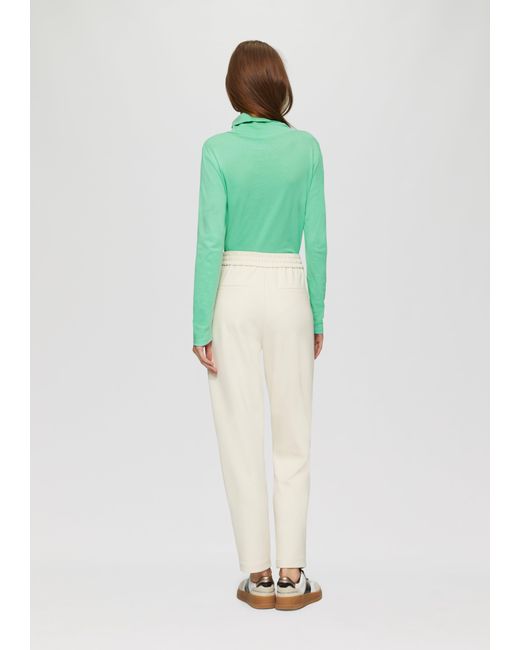 S.oliver Green Elastisches Langarmshirt mit Rollkragen