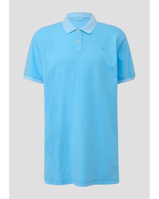 S.oliver Poloshirt mit Logo-Detail in Blue für Herren