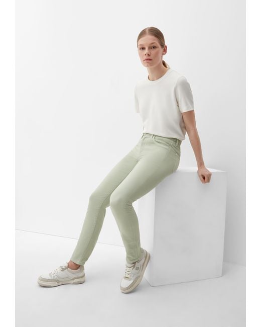 S.oliver White Jeans Betsy / Slim Fit / Mid Rise / Slim Leg