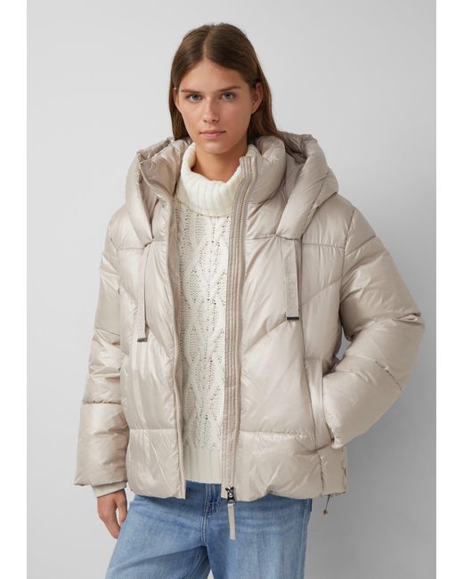 S.oliver Natural Gesteppte Puffer-Jacke mit Weitenregulierung
