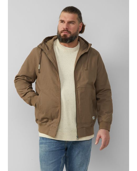 S.oliver Kapuzenjacke aus robustem Canvas in Natural für Herren