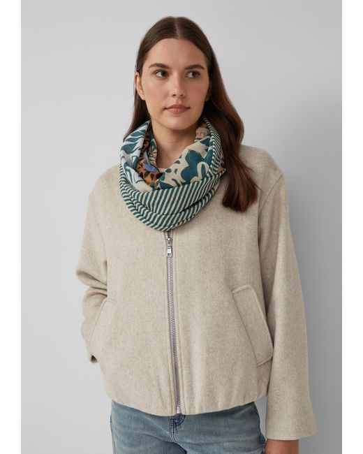 S.oliver Blue Loop-Schal mit All-over-Print