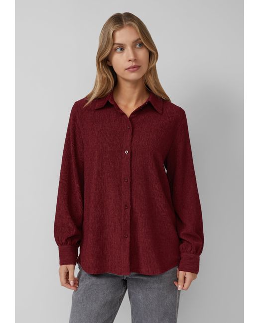 S.oliver Red Strukturierte Jersey-Bluse mit Raffung am Rücken