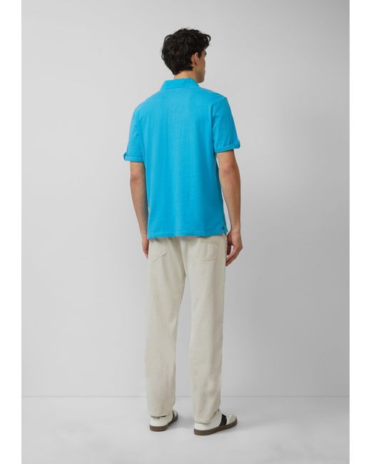S.oliver Jersey-Poloshirt mit Ärmel-Detail in Blue für Herren