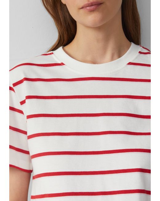 S.oliver Red Verkürztes Baumwoll-T-Shirt mit Streifen