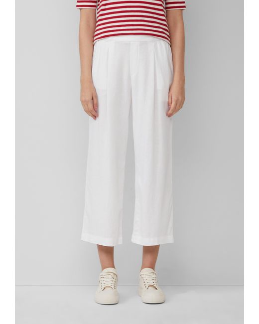 S.oliver Pink Culotte aus Leinenmix im Relaxed Fit
