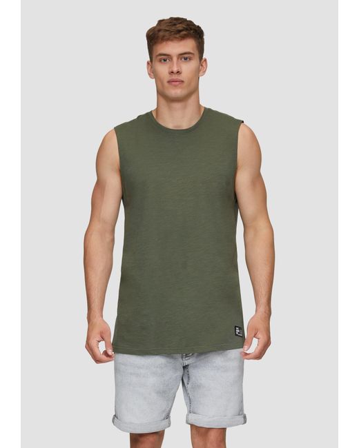 QS Ärmelloses Shirt aus reiner Baumwolle in Green für Herren