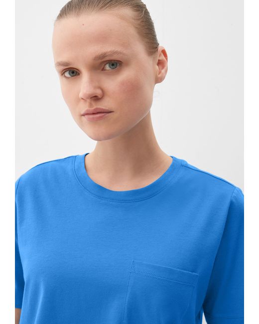 S.oliver T-Shirt mit Brusttasche in Blau | Lyst DE