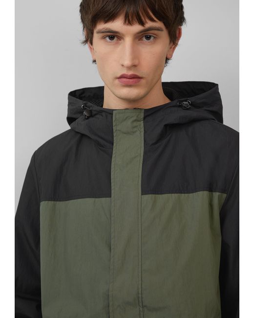 QS Packable Windbreaker mit Kapuze in Gray für Herren