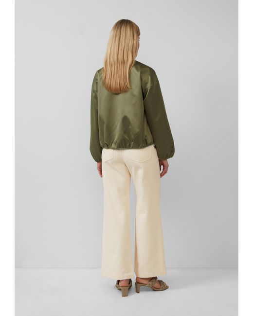S.oliver Green Satinierter Oversize-Blouson mit elastischem Saum