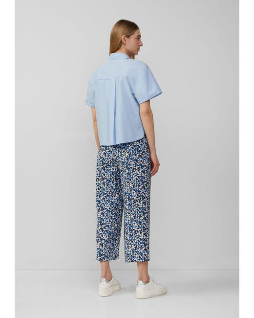 S.oliver Blue Strukturierte Culotte mit Elastikbund und Eingrifftaschen