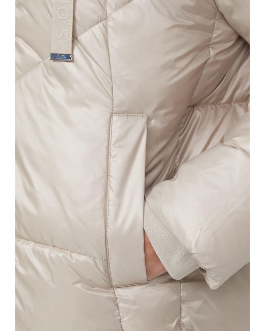 S.oliver Natural Gesteppte Puffer-Jacke mit Weitenregulierung