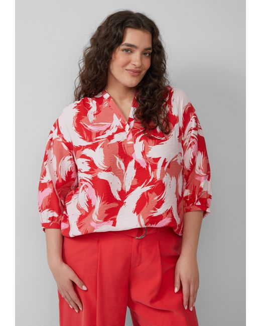 S.oliver Red Strukturierte Bluse aus Viskosemix