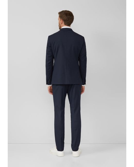 S.oliver S.O PURE: Feines Anzug-Sakko aus Stretch-Gewebe in Blue für Herren