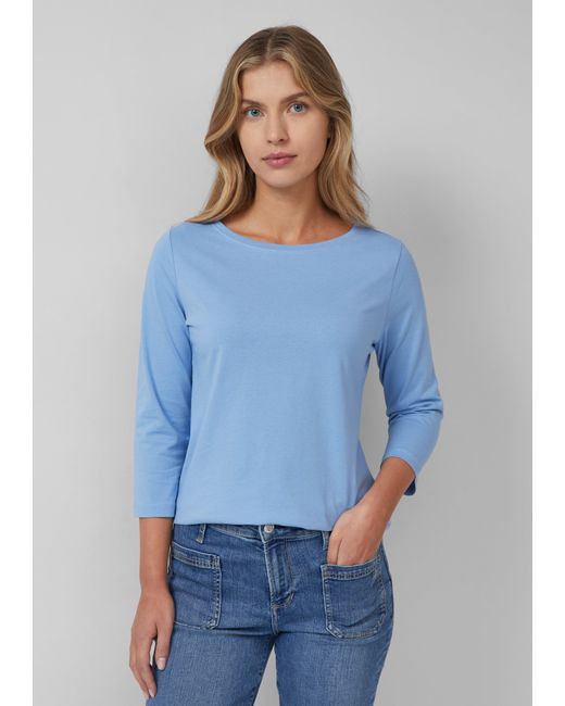 S.oliver Blue T-Shirt aus Baumwolle im Slim Fit