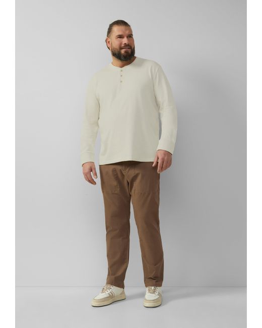 S.oliver Chinohose im Relaxed Fit aus Baumwollstretch in White für Herren