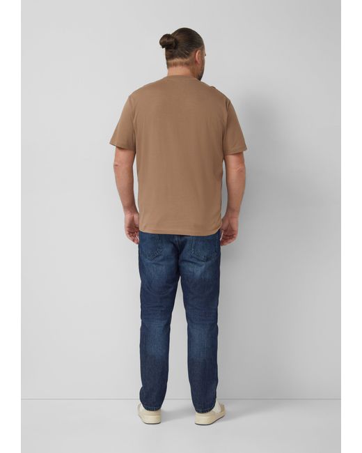 S.oliver Baumwoll-T-Shirt mit Logo-Print in Blue für Herren