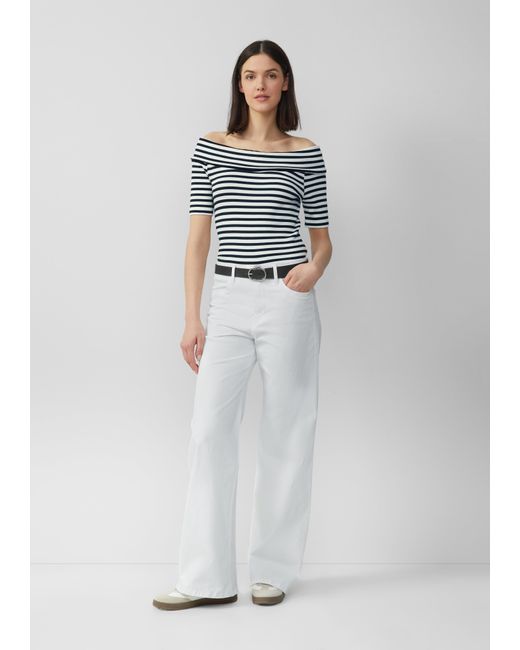 S.oliver White Jeans Suri / Regular Fit / High Rise / Wide Leg