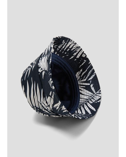 S.oliver Bucket Hat mit All-over-Print in Blue für Herren