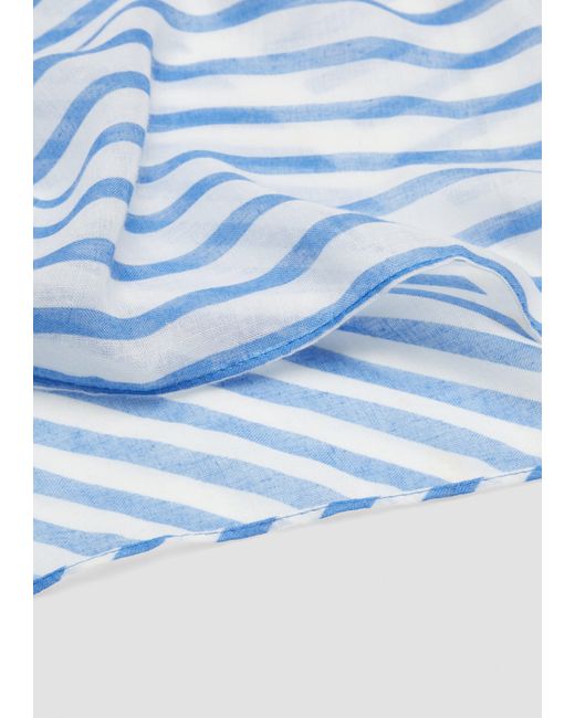 S.oliver Blue Lässiger Loop-Schal mit All-over-Print