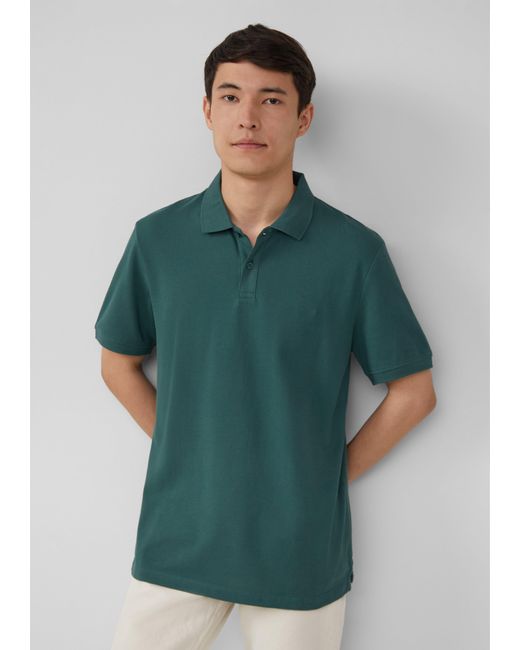 S.oliver Poloshirt aus Baumwollpiqué in Green für Herren