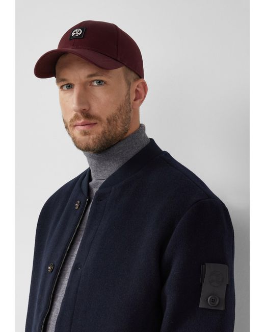 S.oliver Kappe aus Twill mit Logo-Patch in Red für Herren