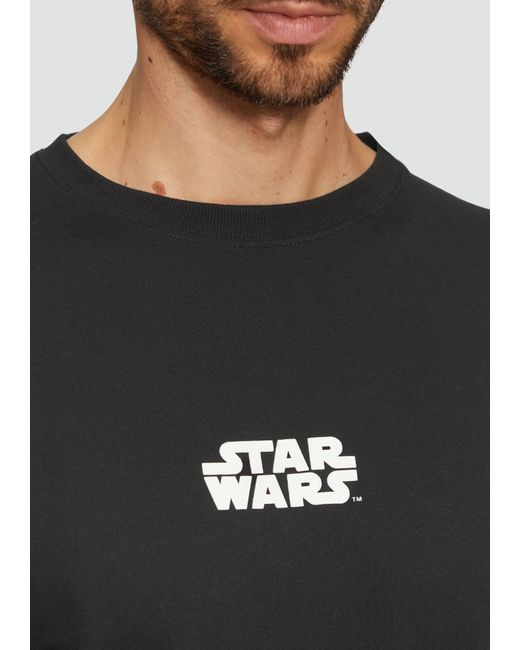 S.oliver T-Shirt mit Star WarsTM Print in Black für Herren