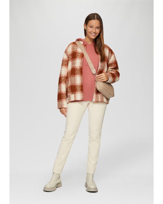S.oliver Pink Oversized Strickpullover aus Viskosemix