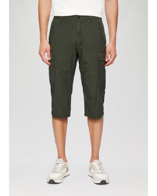 S.oliver File: Strukturierte Bermuda im Relaxed Fit in 3/4-Länge in White für Herren
