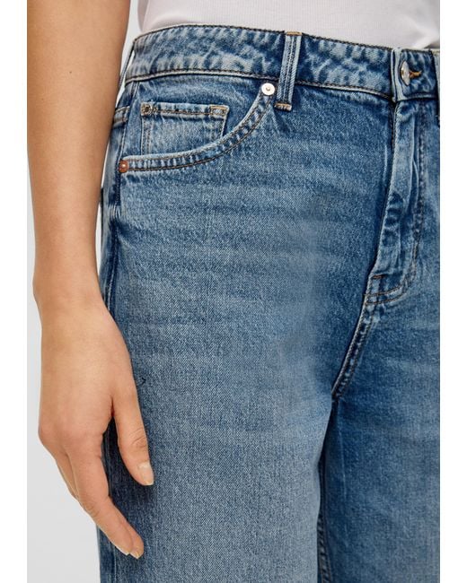 S.oliver Blue Jeans Mom / Regular Fit / High Rise / Wide Leg
