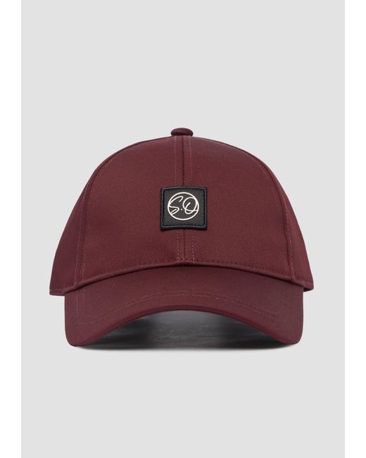 S.oliver Kappe aus Twill mit Logo-Patch in Red für Herren